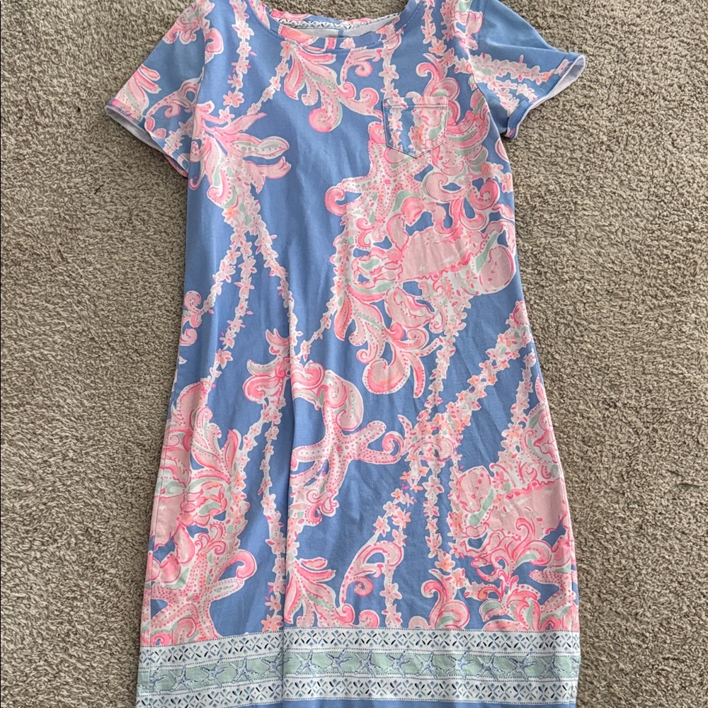 Lilly Pulitzer Blue and Pink Floral dress
